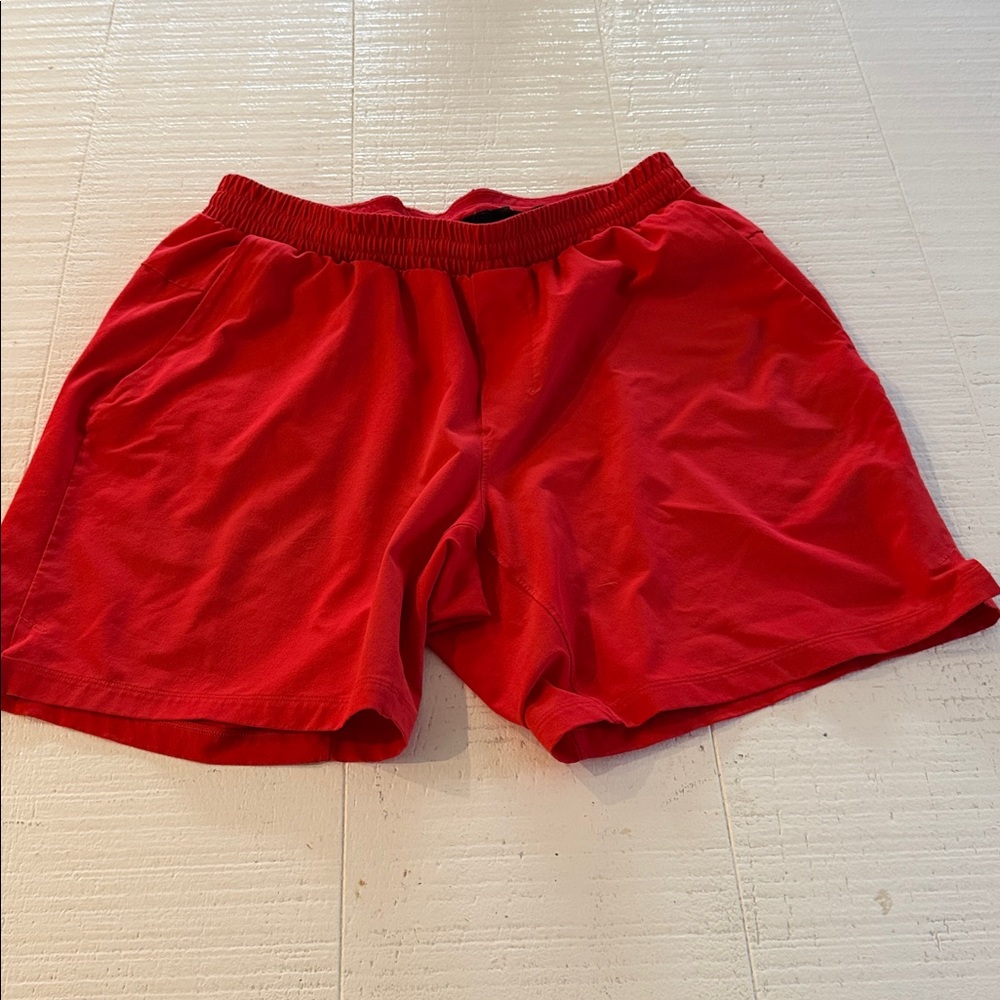 lululemon athletica Red Athletic Shorts 7inch